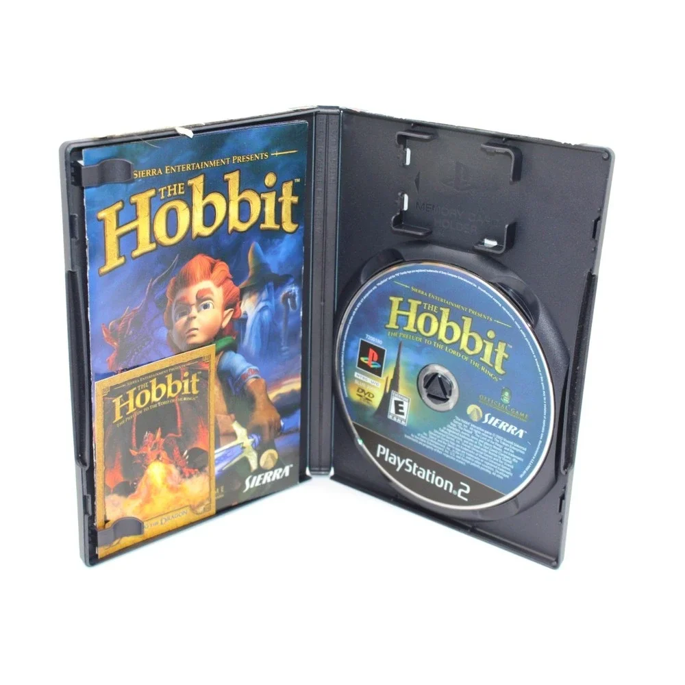 PS2 The Hobbit (Sony PlayStation 2, 2003) w/ SMAUG the DRAGON CARD, Manual + Reg